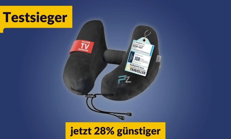 Luft nach oben? Nicht beim Flowzoom Air: Nackenkissen-Testsieger mit 28 % Rabatt im Sale